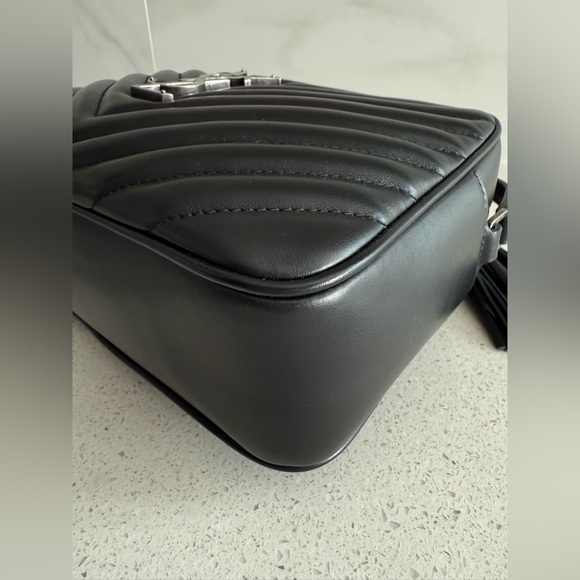 YSL Saint Laurent Lou Quilted Black Calfskin Leather Camera Bag - Picture 5 of 12